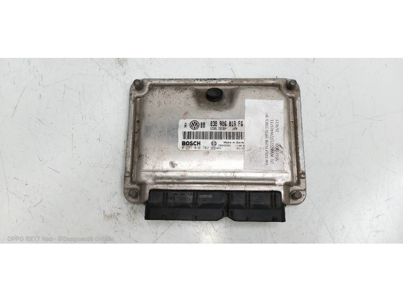 Recambio de centralita motor uce para volkswagen golf iv berlina (1j1) highline referencia OEM IAM 0281010702 038906019FG 