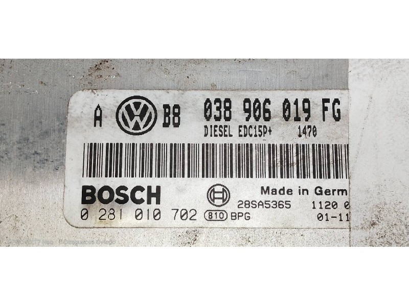 Recambio de centralita motor uce para volkswagen golf iv berlina (1j1) highline referencia OEM IAM 0281010702 038906019FG 