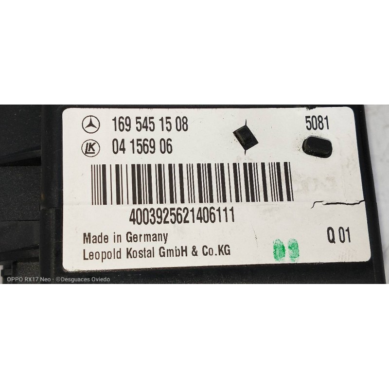 Recambio de conmutador de arranque para mercedes clase a (w169) a 180 cdi (169.307) referencia OEM IAM 1695451508 04156906 
