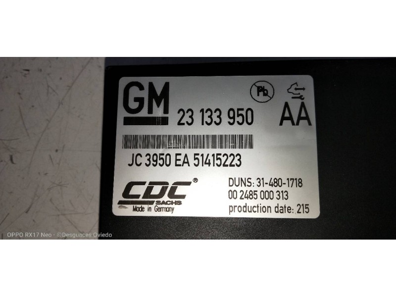 Recambio de modulo electronico para opel insignia berlina excellence referencia OEM IAM 23133950 51415223 