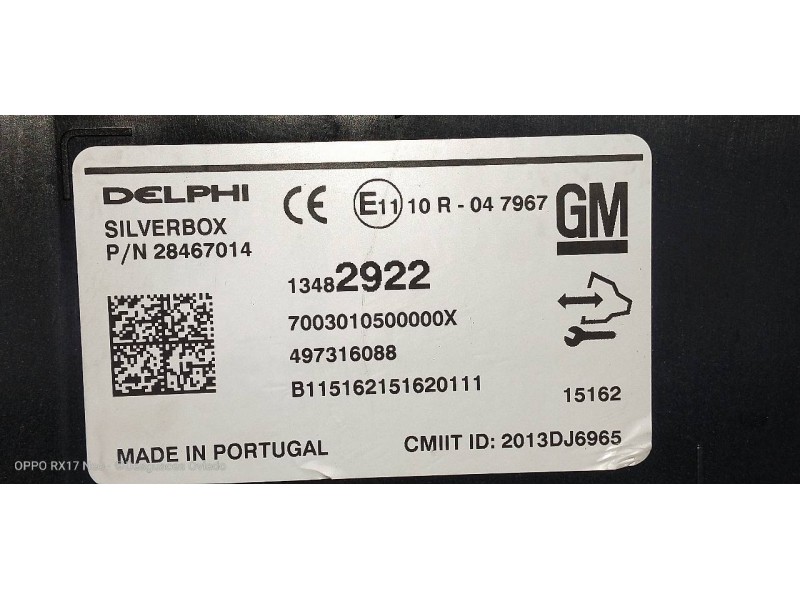 Recambio de modulo electronico para opel insignia berlina excellence referencia OEM IAM 13482922 497316088 