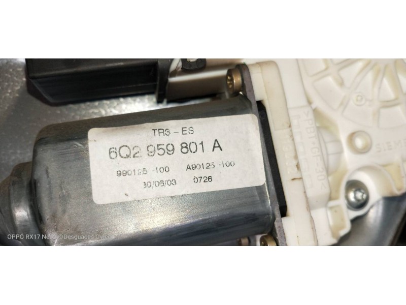 Recambio de elevalunas delantero derecho para seat cordoba berlina (6l2) signo/a referencia OEM IAM 6L4837756 6Q2959801A 4P