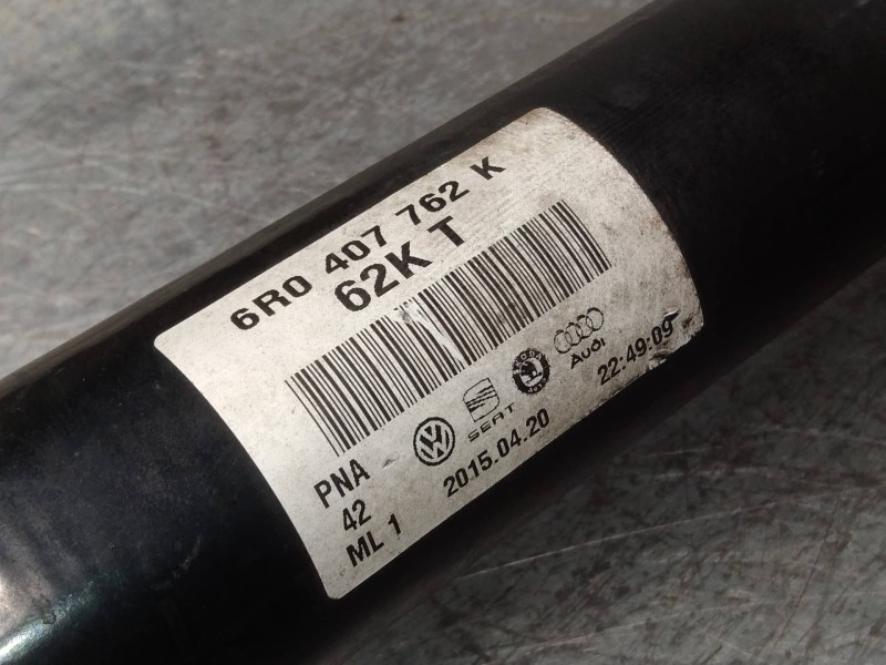 Recambio de transmision delantera derecha para volkswagen polo (6c1) advance bluemotion referencia OEM IAM 6R0407762K  