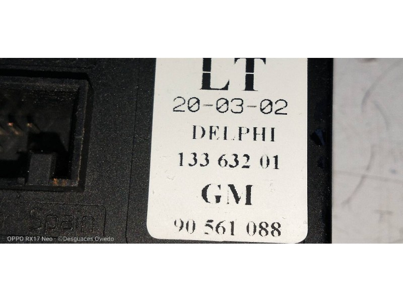 Recambio de mando elevalunas delantero izquierdo para opel zafira a club referencia OEM IAM 13363201  