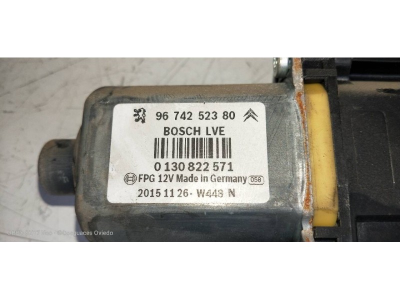 Recambio de elevalunas delantero izquierdo para citroen c4 cactus business referencia OEM IAM 9674252380  5P