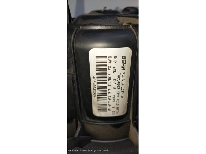 Recambio de motor calefaccion para citroen c4 cactus business referencia OEM IAM T4054002  