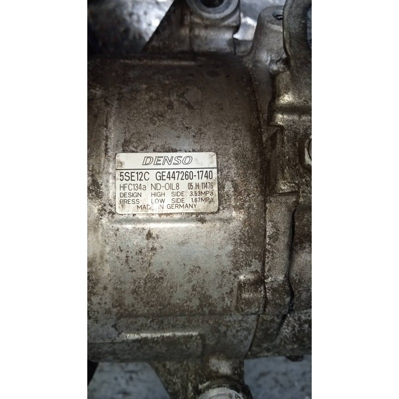 Recambio de compresor aire acondicionado para toyota avensis wagon (t25) 2.2 d-4d executive referencia OEM IAM GE4472601740 5SE1