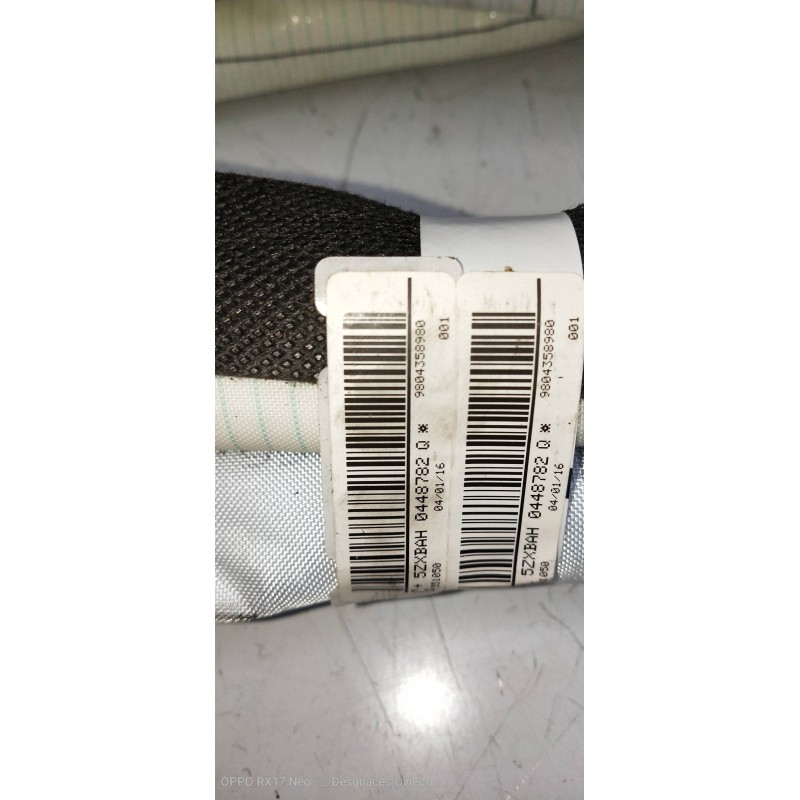 Recambio de airbag cortina delantero izquierdo para citroen c4 cactus business referencia OEM IAM 9804358980  