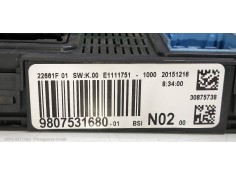 Recambio de caja reles / fusibles para citroen c4 cactus business referencia OEM IAM 9807531680 BSIN0200  2