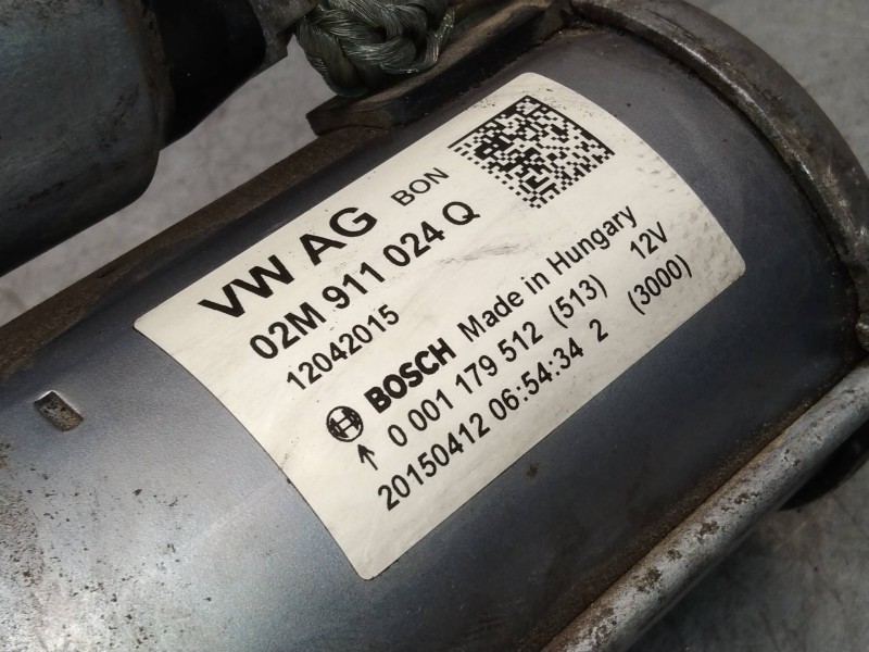 Recambio de motor arranque para volkswagen polo (6c1) advance bluemotion referencia OEM IAM 0001179512 02M911024Q 