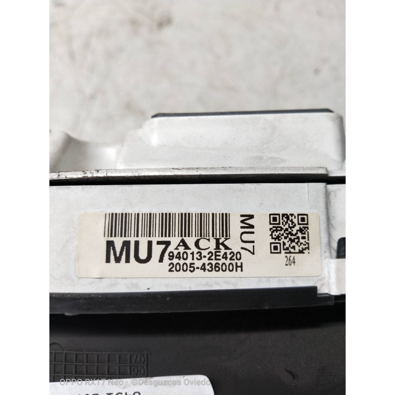 Recambio de cuadro instrumentos para hyundai tucson (jm) 2.0 crdi comfort (4wd) referencia OEM IAM 940132E420 200543600H MU7