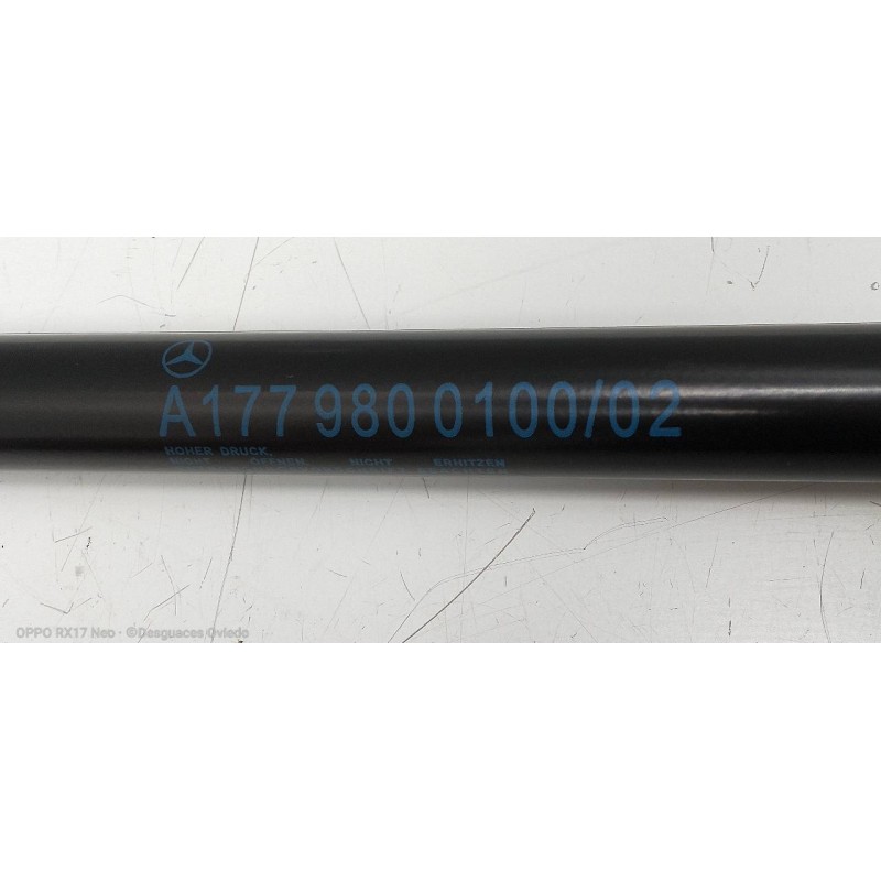 Recambio de amortiguadores capo para mercedes clase a berlina (bm 177) a 180 d (177.103) referencia OEM IAM A1779800100  