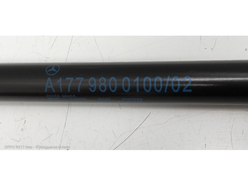 Recambio de amortiguadores capo para mercedes clase a berlina (bm 177) a 180 d (177.103) referencia OEM IAM A1779800100  