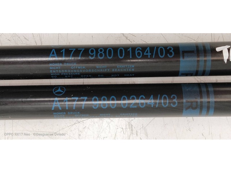 Recambio de amortiguadores maletero / porton para mercedes clase a berlina (bm 177) a 180 d (177.103) referencia OEM IAM A177980