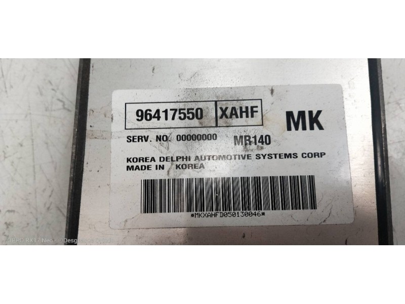 Recambio de centralita motor uce para chevrolet kalos 1.4 se referencia OEM IAM 96417550  