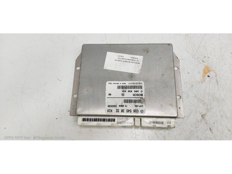 Recambio de centralita abs para mercedes clase a (w168) 160 (168.033) referencia OEM IAM 0265109431 0265453632 