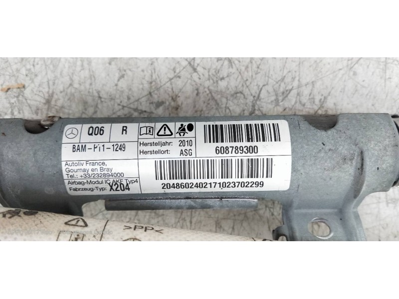 Recambio de airbag cortina delantero derecho para mercedes clase glk (w204) glk glk 220 cdi be (204.902) referencia OEM IAM 6087