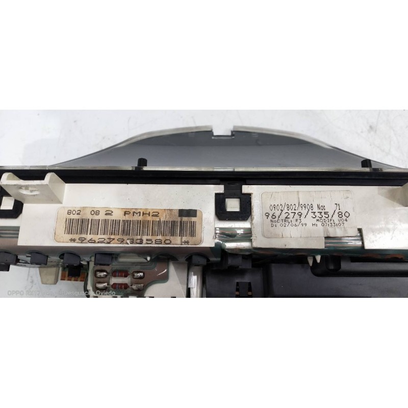 Recambio de cuadro instrumentos para citroen saxo 1.5 d monaco referencia OEM IAM 9627933580 09029029908 