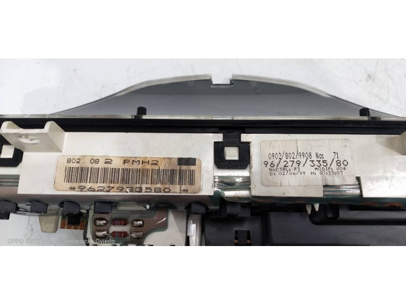 Recambio de cuadro instrumentos para citroen saxo 1.5 d monaco referencia OEM IAM 9627933580 09029029908 