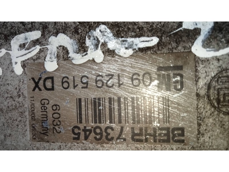 Recambio de intercooler para opel zafira a club referencia OEM IAM 09129519  