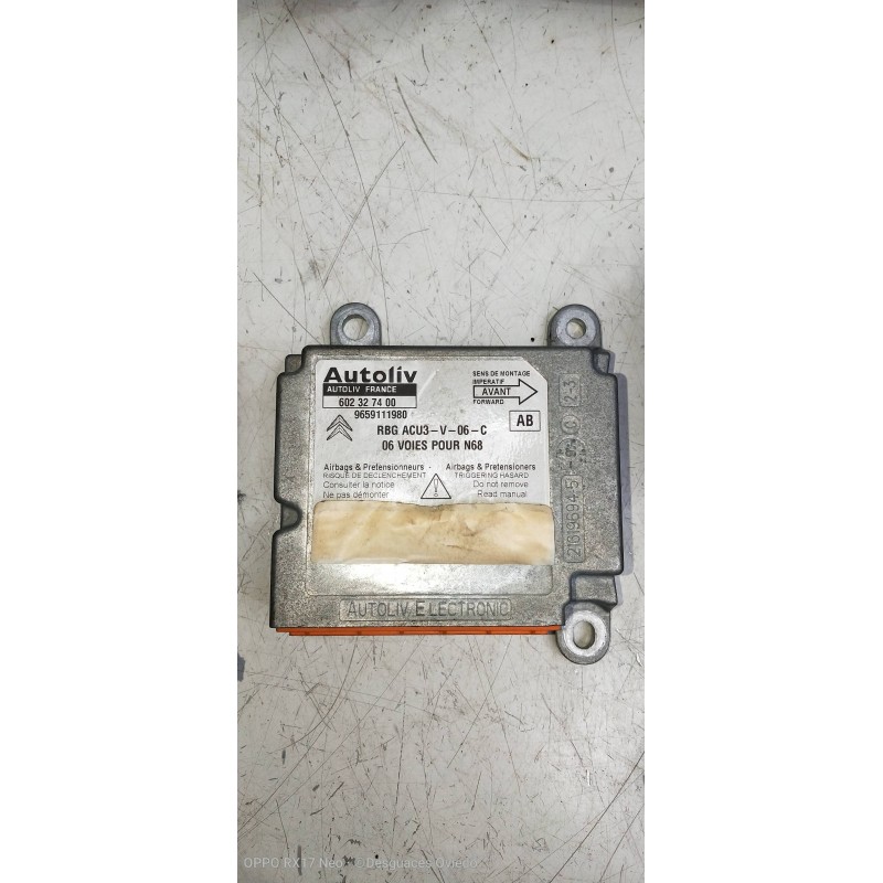 Recambio de kit airbag para citroen xsara picasso 1.6 hdi 90 exclusive referencia OEM IAM 9659111980 602327400 