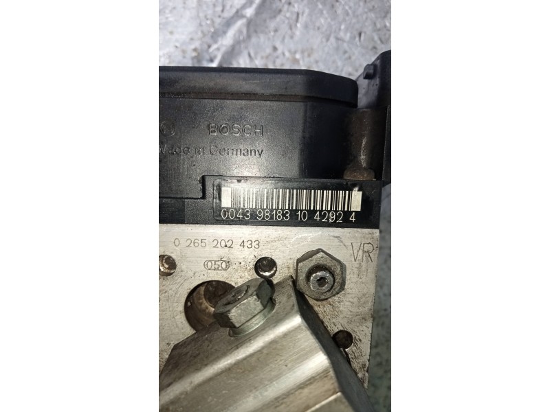 Recambio de abs para mercedes clase a (w168) 160 (168.033) referencia OEM IAM 0265202433  