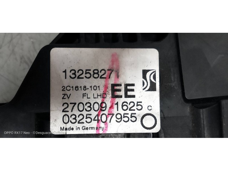 Recambio de motor cierre centralizado delantero izquierdo para opel corsa d catch me referencia OEM IAM 13258271 2703091625 0325