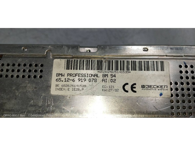 Recambio de modulo electronico para bmw serie 5 berlina (e39) 530d referencia OEM IAM 65126919078  