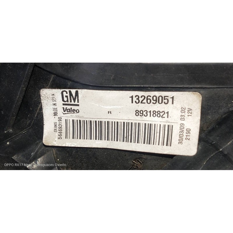 Recambio de piloto trasero derecho para opel corsa d catch me referencia OEM IAM   