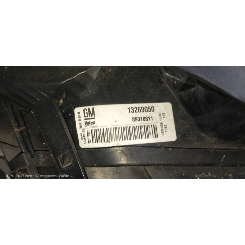 Recambio de piloto trasero izquierdo para opel corsa d catch me referencia OEM IAM 13269050  