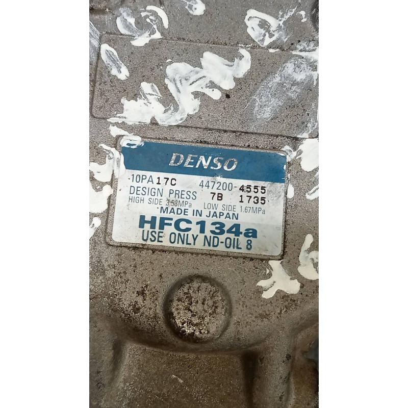 Recambio de compresor aire acondicionado para toyota land cruiser (j9) td vx (3-ptas.) (kzj90) referencia OEM IAM 4472004555 10P