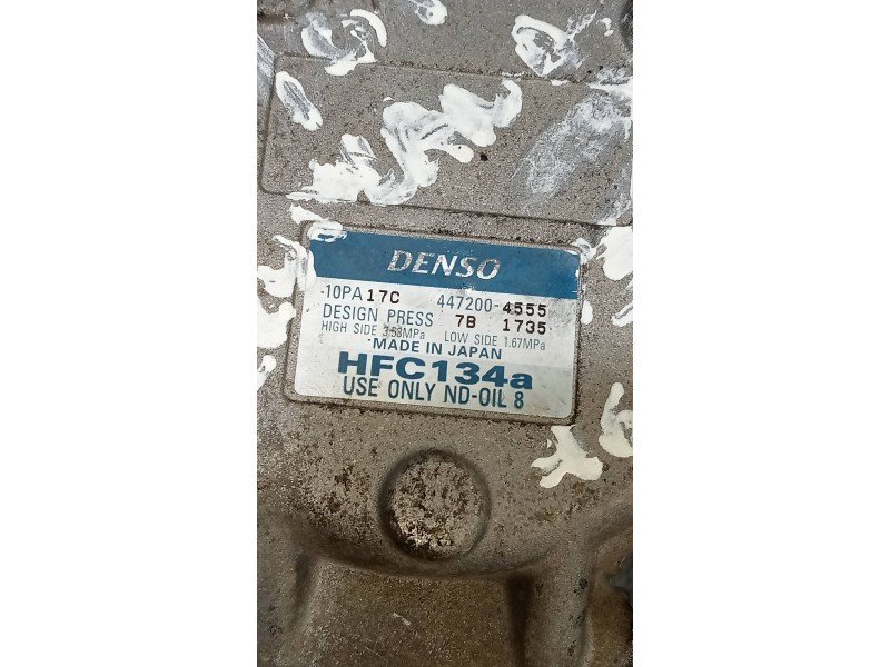 Recambio de compresor aire acondicionado para toyota land cruiser (j9) td vx (3-ptas.) (kzj90) referencia OEM IAM 4472004555 10P