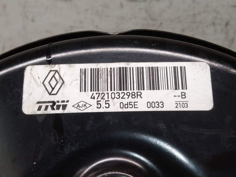 Recambio de servofreno para dacia sandero stepway referencia OEM IAM 472103298R  