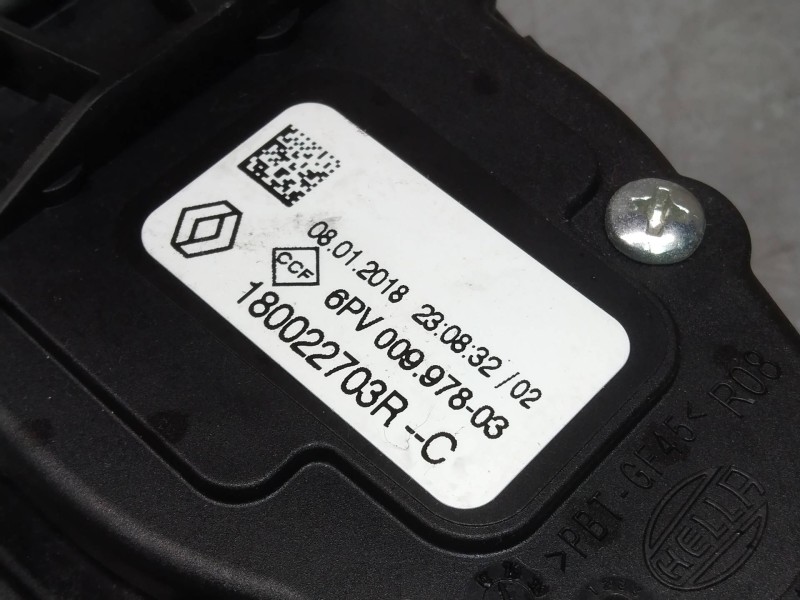 Recambio de potenciometro pedal para dacia sandero stepway referencia OEM IAM 6PV00997803 180022703R 