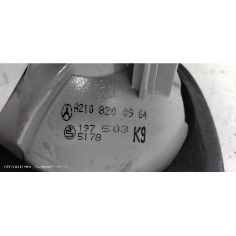 Recambio de piloto trasero izquierdo interior para mercedes clase e (w210) berlina diesel 300 turbodiesel (210.025) referencia O