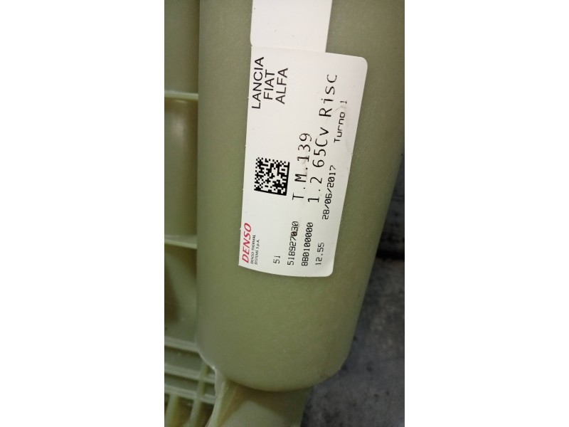 Recambio de radiador agua para fiat panda (319) 1.2 cat referencia OEM IAM 51939068 518927030 8B0100000