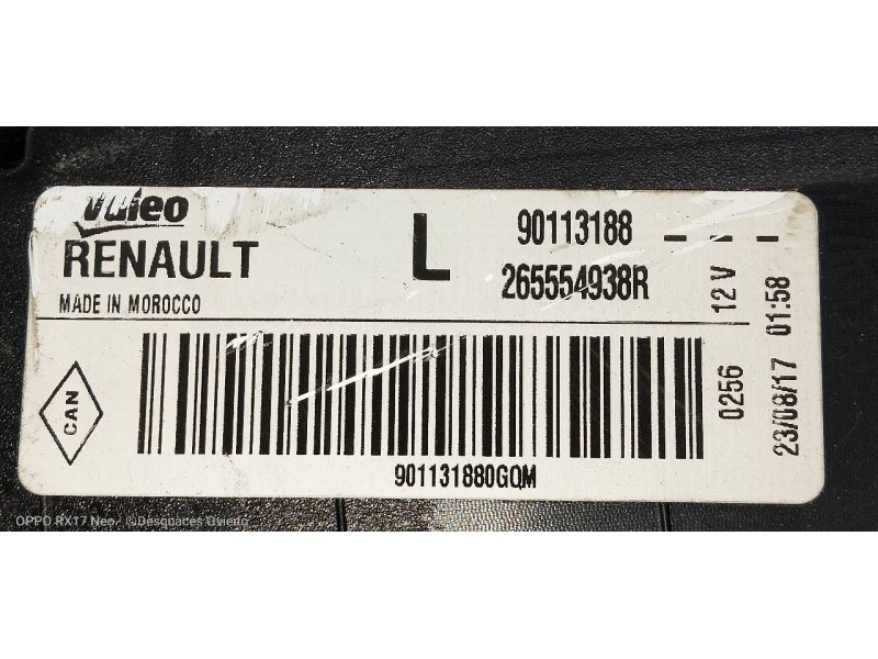 Recambio de piloto trasero izquierdo para dacia sandero stepway referencia OEM IAM 265554938R 90113188 