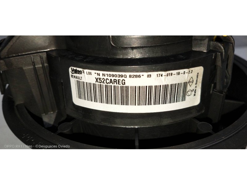 Recambio de motor calefaccion para dacia sandero stepway referencia OEM IAM   