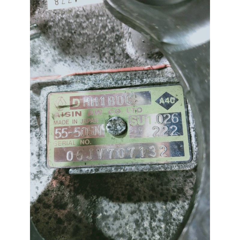 Recambio de caja cambios para renault espace iv (jk0) dynamique referencia OEM IAM SU1026222 026222 5550SN DMH1BDC 06JV707132 AU