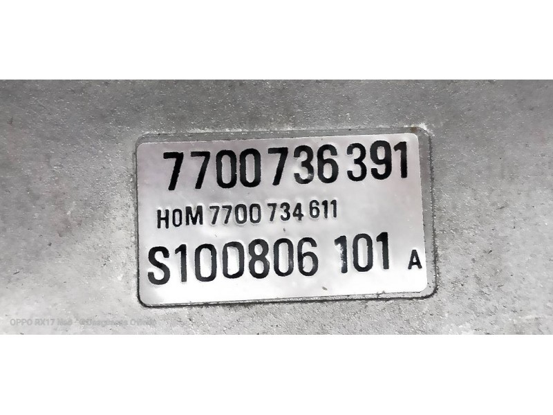 Recambio de centralita motor uce para renault 25 (b29) gtx referencia OEM IAM 7700736391 HOM7700734611 S100806101A