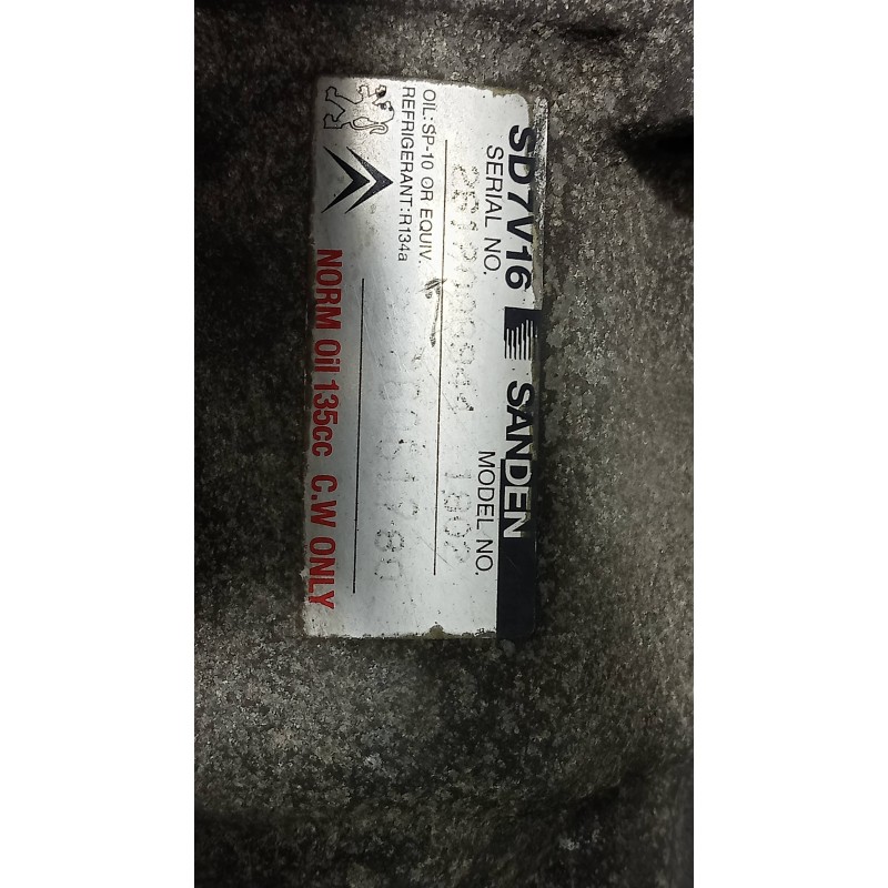 Recambio de compresor aire acondicionado para citroen xsara picasso 1.6 hdi cat (9hy / dv6ted4) referencia OEM IAM SD7V161802 96