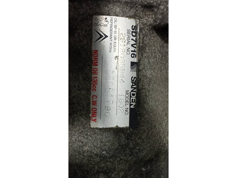 Recambio de compresor aire acondicionado para citroen xsara picasso 1.6 hdi cat (9hy / dv6ted4) referencia OEM IAM SD7V161802 96