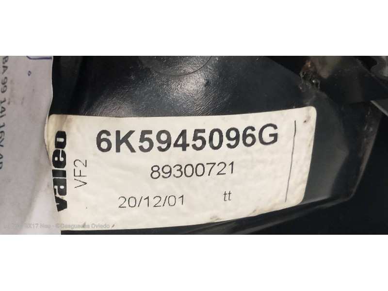 Recambio de piloto trasero derecho para seat cordoba berlina (6k2) signo referencia OEM IAM 6K5945096G  