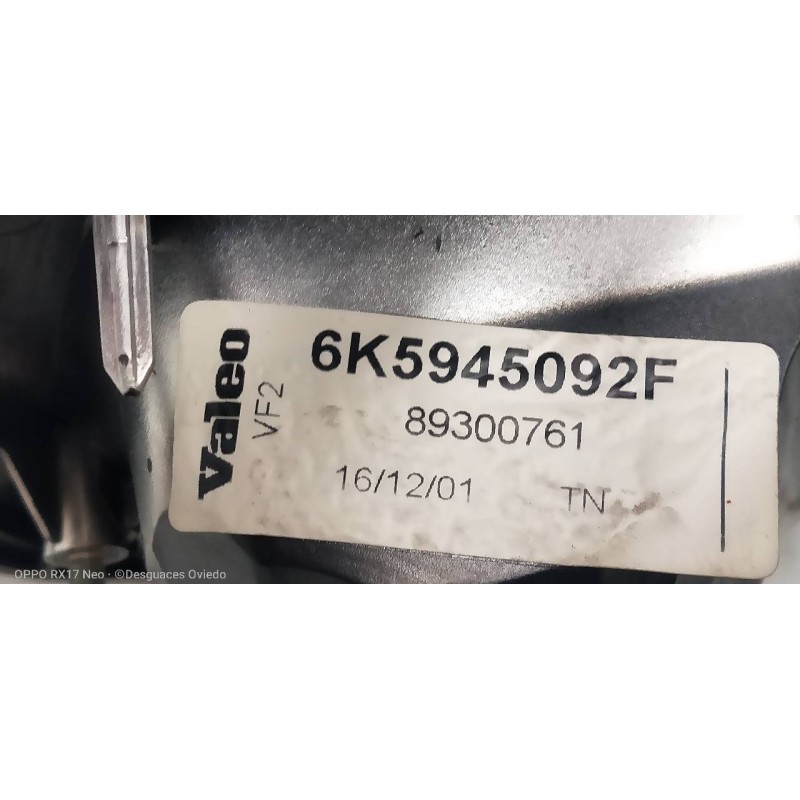 Recambio de piloto trasero derecho interior para seat cordoba berlina (6k2) signo referencia OEM IAM 6K5945092F  