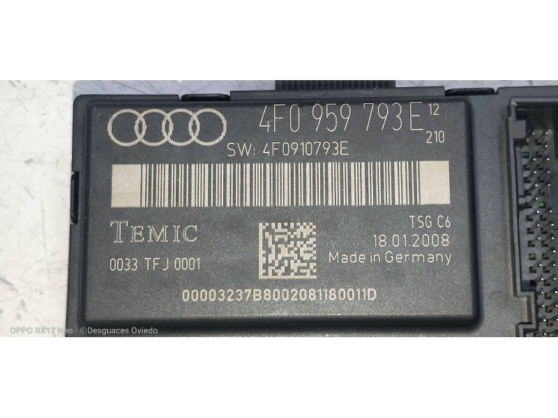 Recambio de modulo electronico para audi a6 berlina (4f2) 2.0 tfsi referencia OEM IAM   