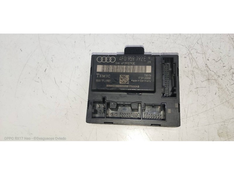Recambio de modulo electronico para audi a6 berlina (4f2) 2.0 tfsi referencia OEM IAM 4F0959792E 4F0910793E 