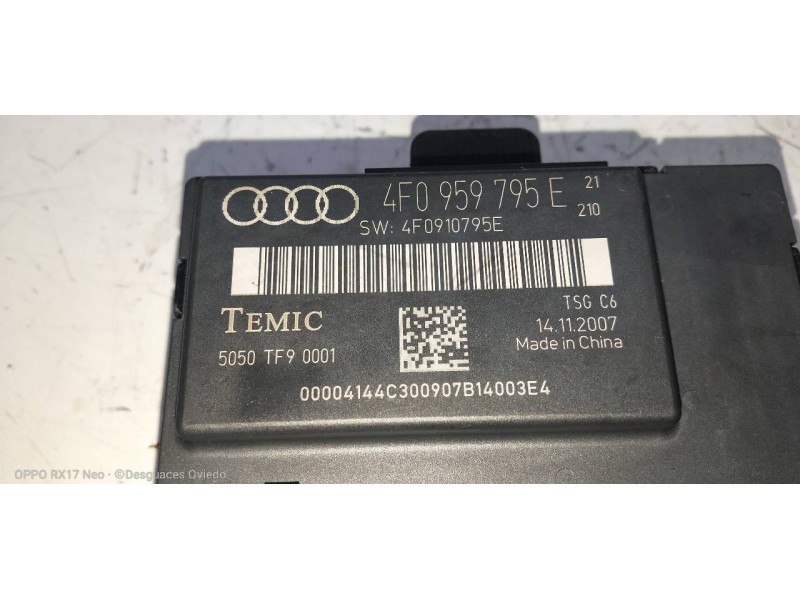 Recambio de modulo electronico para audi a6 berlina (4f2) 2.0 tfsi referencia OEM IAM 4F0959795E 4F0910795E 