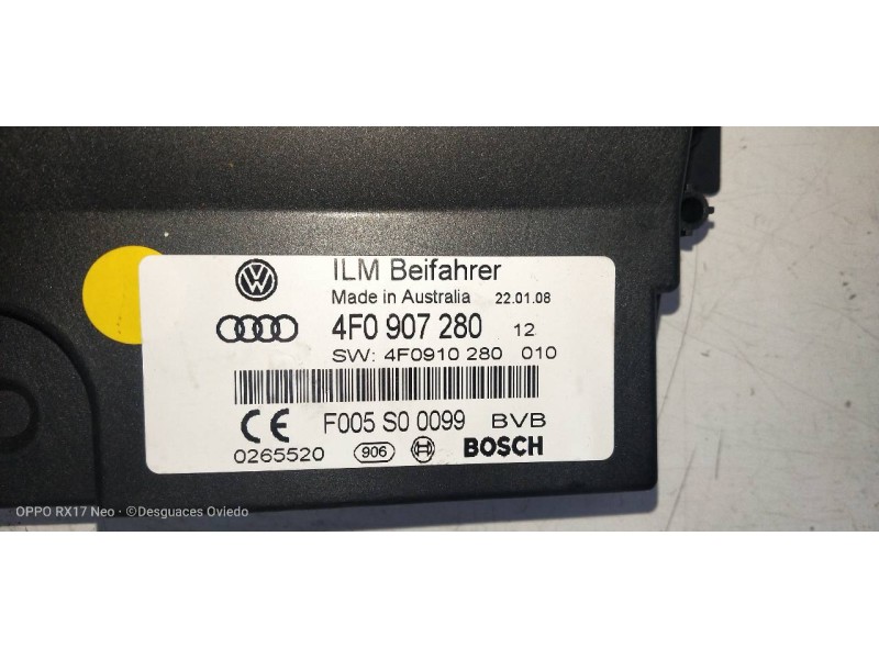 Recambio de modulo electronico para audi a6 berlina (4f2) 2.0 tfsi referencia OEM IAM 4F0907280 F005S00099 