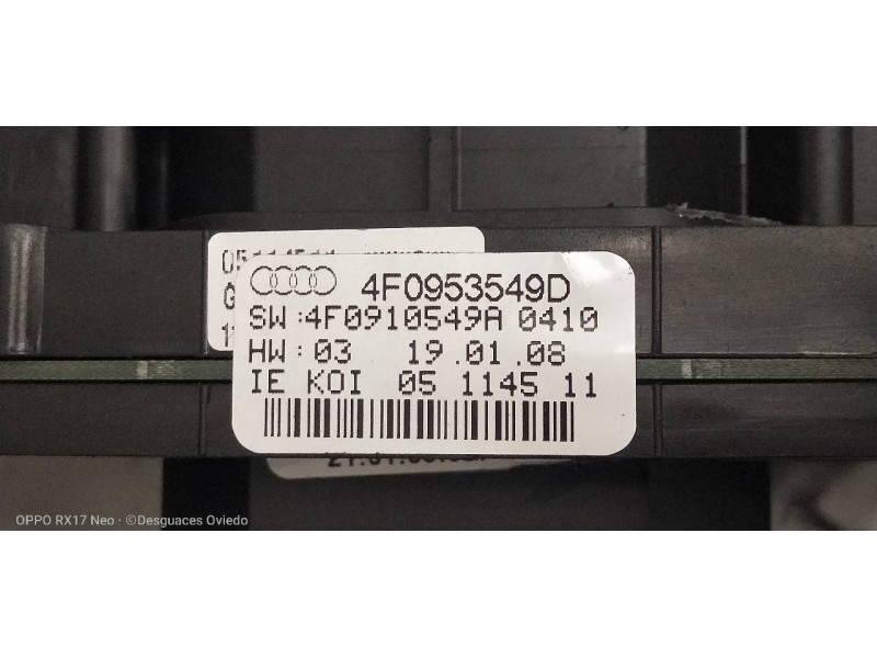 Recambio de mando luces para audi a6 berlina (4f2) 2.0 tfsi referencia OEM IAM 4F0953549D 4F0910549A 