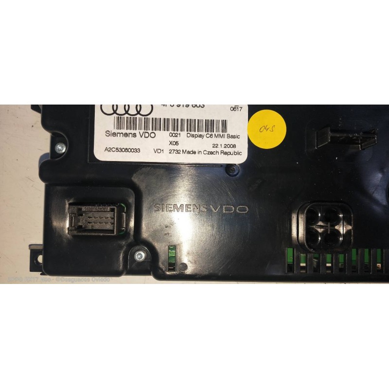 Recambio de pantalla multifuncion para audi a6 berlina (4f2) 2.0 tfsi referencia OEM IAM 4F0919603 A2C53080033 
